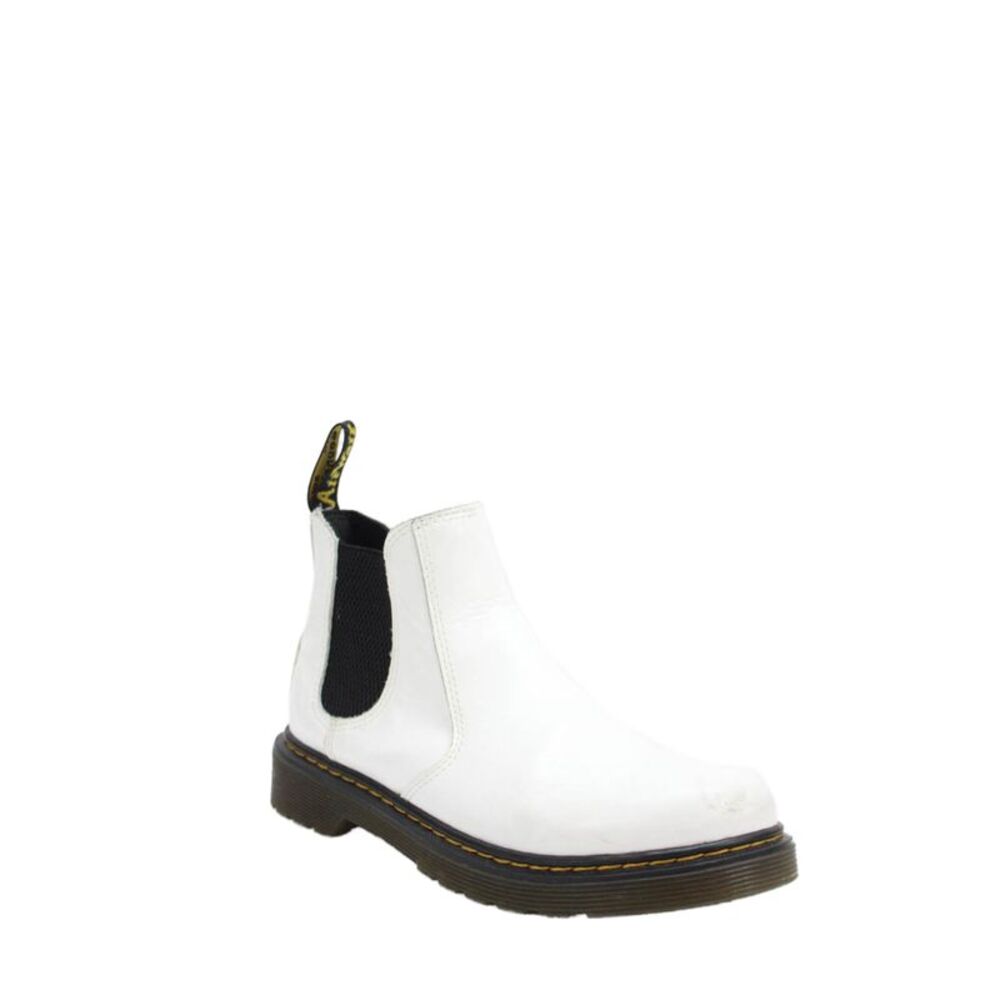 Air Wair Womens Leather Side Zippered Contrast Stitch Ankle Boots White Size 4